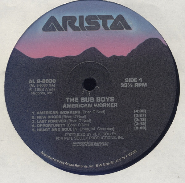 Bus Boys, The : American Worker (LP,Album)