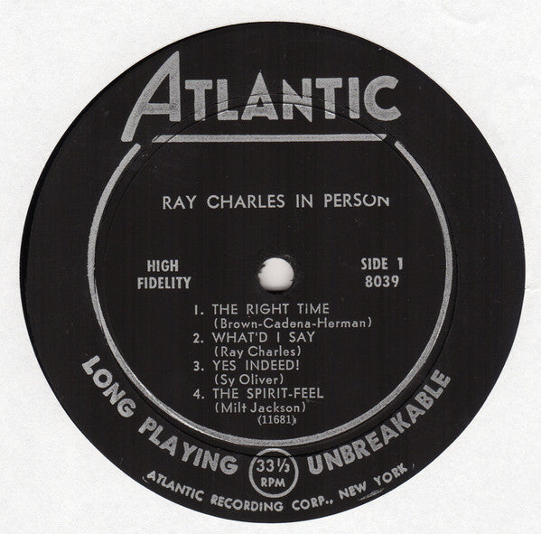 Ray Charles : Ray Charles In Person (LP,Mono,Album)