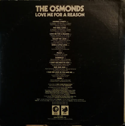 Osmonds, The : Love Me For A Reason (LP,Album)