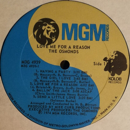 Osmonds, The : Love Me For A Reason (LP,Album)