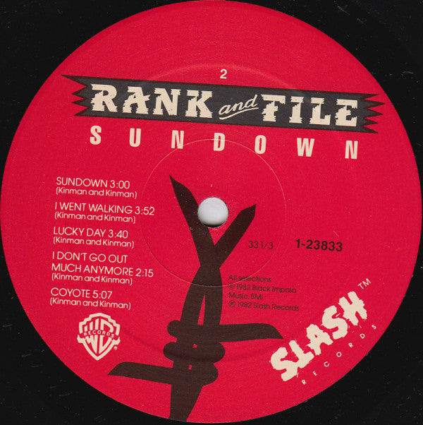 Rank & File : Sundown (LP,Album,Reissue)
