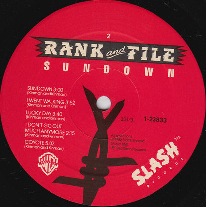 Rank & File : Sundown (LP,Album,Reissue)