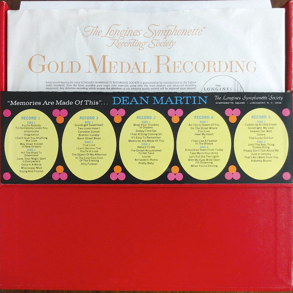 Dean Martin : Memories Are Made Of This: A Treasury Of Dean Martin (LP,Compilation,Stereo)