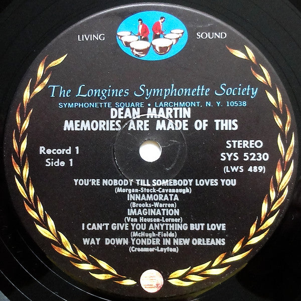 Dean Martin : Memories Are Made Of This: A Treasury Of Dean Martin (LP,Compilation,Stereo)