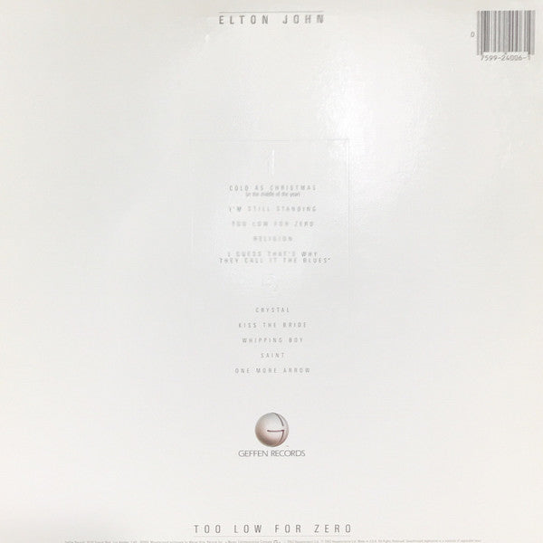 Elton John : Too Low For Zero (LP,Album)