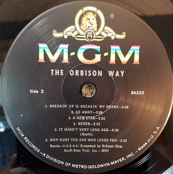 Roy Orbison : The Orbison Way (LP,Album,Mono)