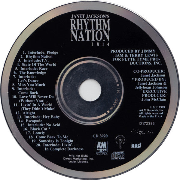 Janet Jackson : Rhythm Nation 1814 (Album,Club Edition)