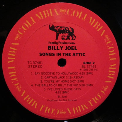 Billy Joel : Songs In The Attic (LP,Album,Reissue)