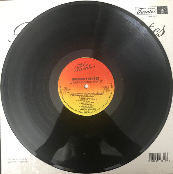 Ricardo Fuentes : Lo Mejor de Ricardo Fuentes (LP,Compilation,Stereo)