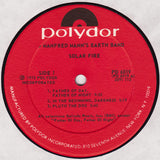 Manfred Mann's Earth Band : Solar Fire (LP,Album)