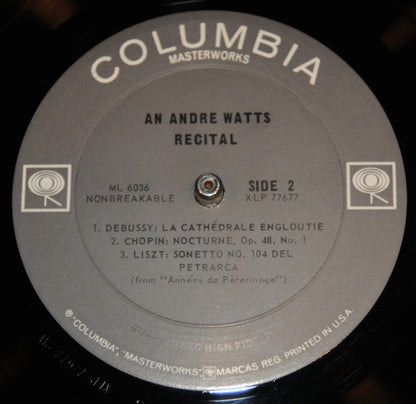 André Watts : An Andre Watts Recital (LP,Album,Mono)