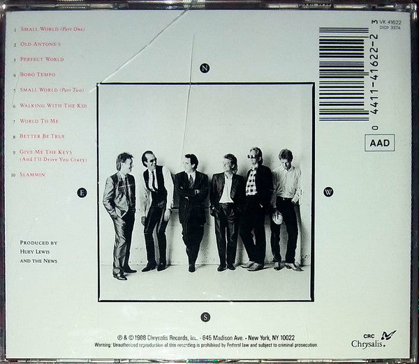 Huey Lewis & The News : Small World (Album,Club Edition,Reissue)