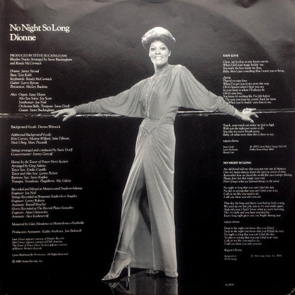 Dionne Warwick : No Night So Long (LP,Album,Stereo)