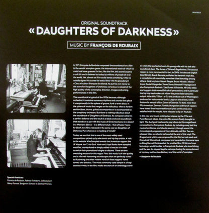 François De Roubaix : Daughters Of Darkness - Les Lèvres Rouges (Original Soundtrack) (LP,Album,Limited Edition,Numbered)
