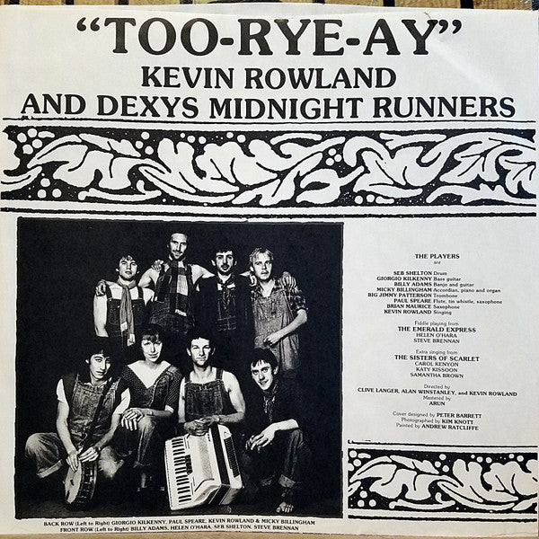 Kevin Rowland & Dexys Midnight Runners : Too-Rye-Ay (LP,Album)