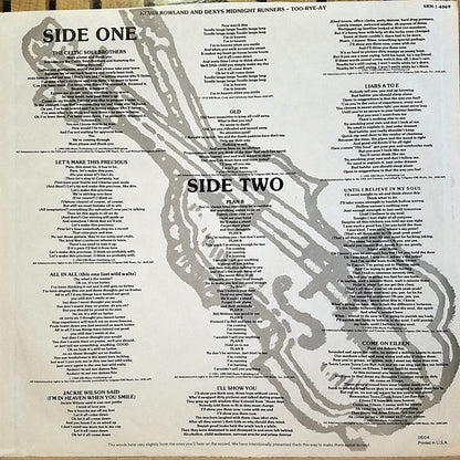 Kevin Rowland & Dexys Midnight Runners : Too-Rye-Ay (LP,Album)