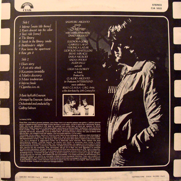 Keith Emerson : Inferno (Original Soundtrack) (LP,Album,Reissue)