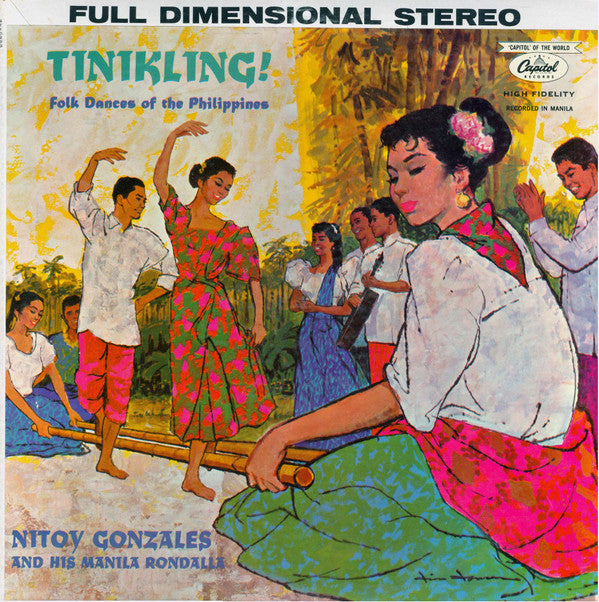 Nitoy Gonzales And His Rondalla : Tinikling! Folk Dances Of The Philippines (LP,Album,Stereo)