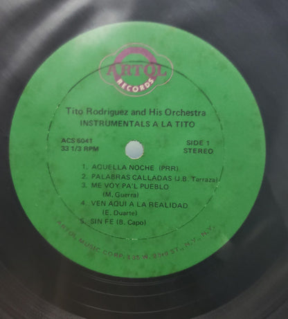 Tito Rodriguez & His Orchestra : Instrumentals A La Tito (LP,Compilation)