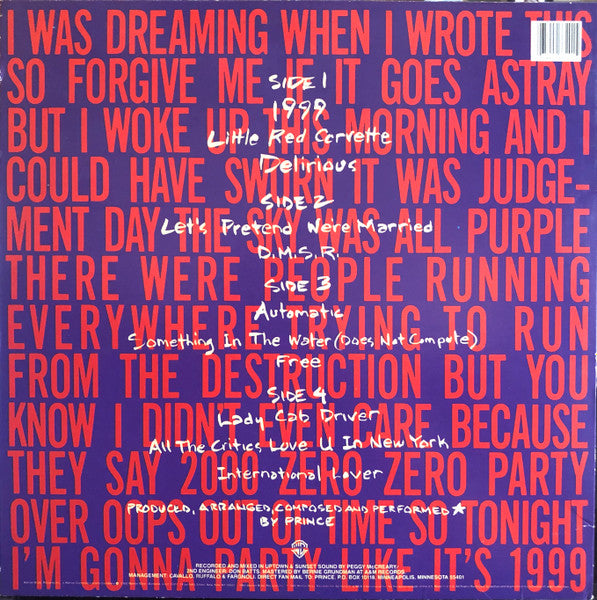 Prince : 1999 (LP,Album)