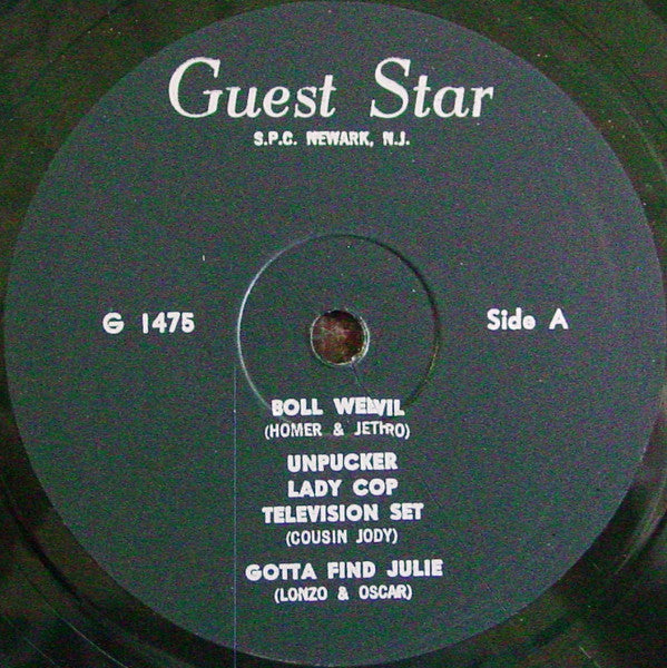 Homer And Jethro, Bashful Brother Oswald, Lonzo & Oscar, Cousin Jody : Greatest Comedy Stars Of The Grand Ole Opry (LP,Compilation,Mono)