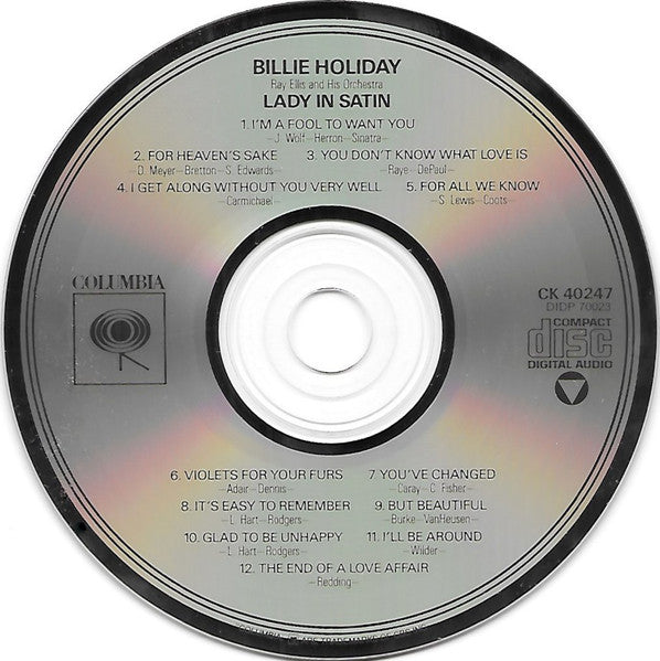 Billie Holiday, Ray Ellis And His Orchestra : Lady In Satin (Album,Reissue,Remastered)