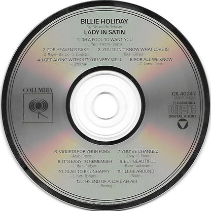 Billie Holiday, Ray Ellis And His Orchestra : Lady In Satin (Album,Reissue,Remastered)