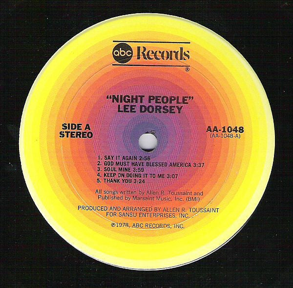 Lee Dorsey : Night People (LP,Album)