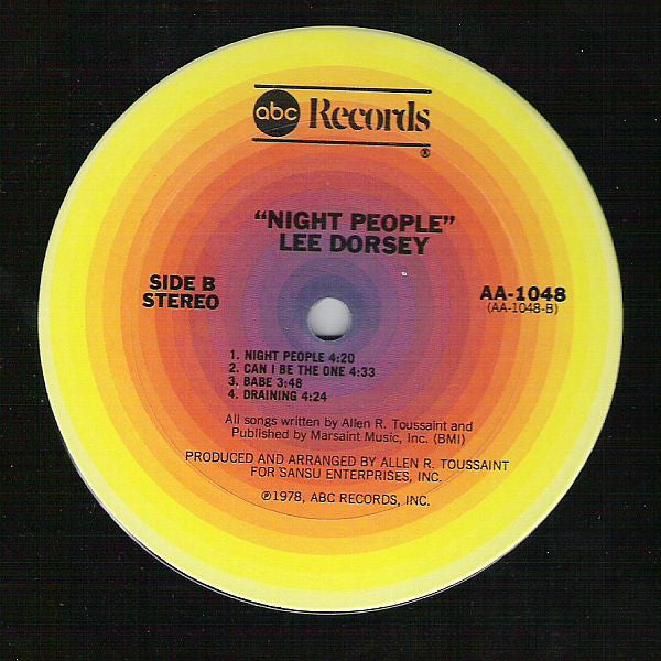 Lee Dorsey : Night People (LP,Album)