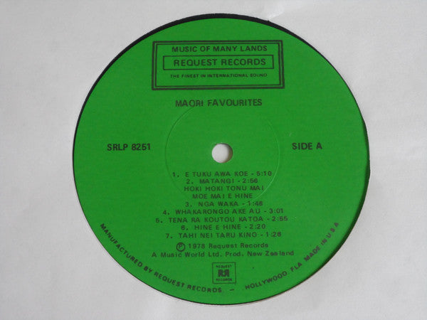 Unknown Artist : Maori Favourites (LP,Stereo)