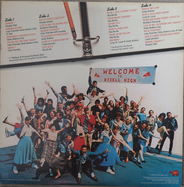 Various : Grease (The Original Soundtrack From The Motion Picture) (LP,Album)