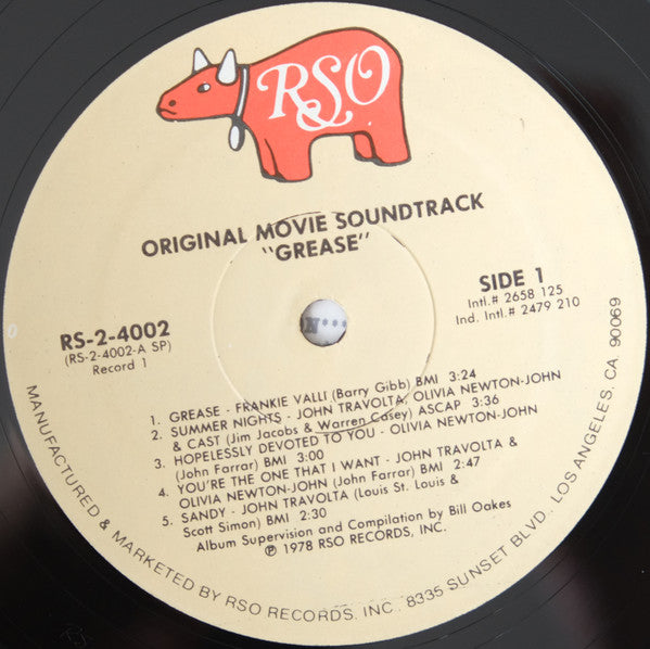Various : Grease (The Original Soundtrack From The Motion Picture) (LP,Album)