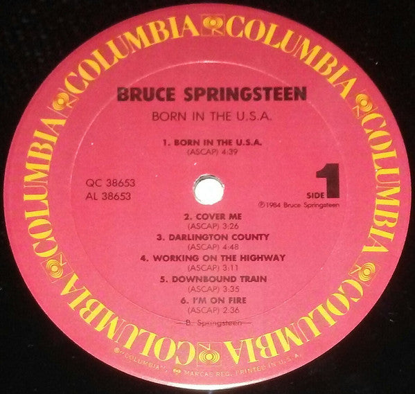 Bruce Springsteen : Born In The U.S.A. (LP,Album,Stereo)