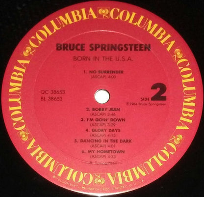Bruce Springsteen : Born In The U.S.A. (LP,Album,Stereo)