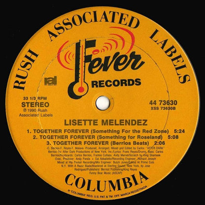 Lisette Melendez : Together Forever (12",33 ⅓ RPM)