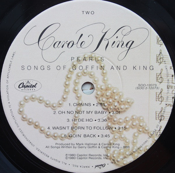 Carole King : Pearls Songs Of Goffin And King (LP,Album)