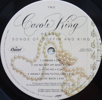 Carole King : Pearls Songs Of Goffin And King (LP,Album)