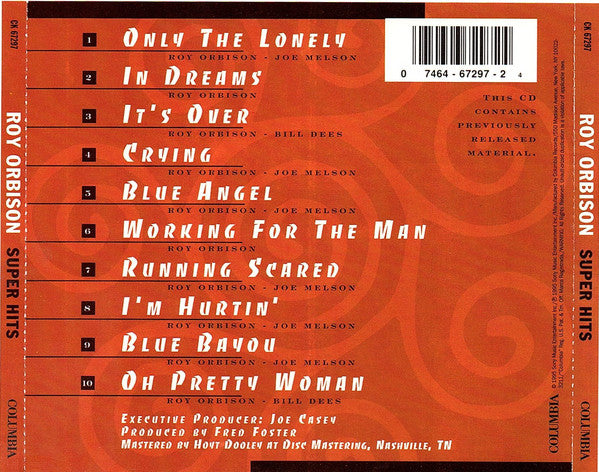 Roy Orbison : Super Hits (Compilation)