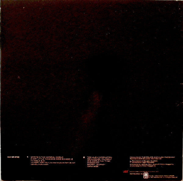 Police, The : Ghost In The Machine (LP,Album)