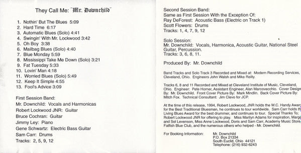 Mr. Downchild : They Call Me "Mr. Downchild" (Album,Limited Edition)