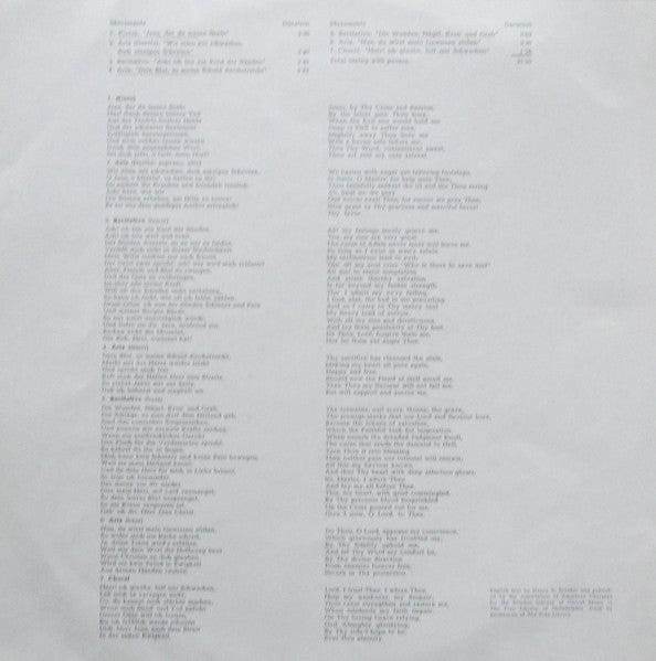Johann Sebastian Bach : Magnicant In D Major (LP,Album)