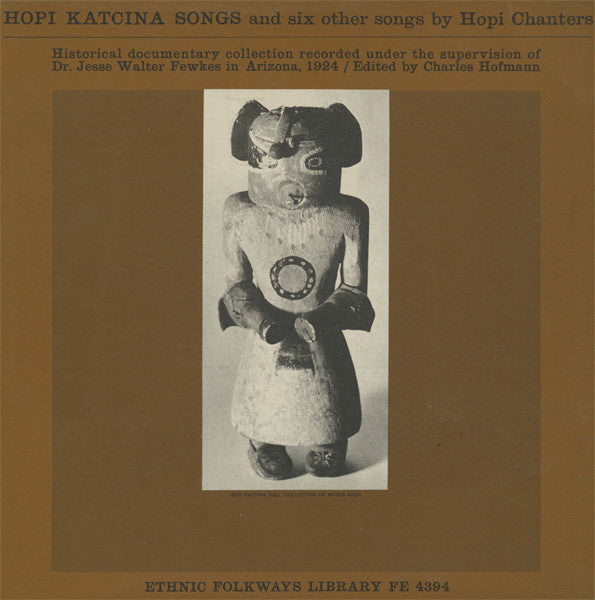 Hopi (2) : Hopi Katcina Songs And Six Other Songs By Hopi Chanters (LP)