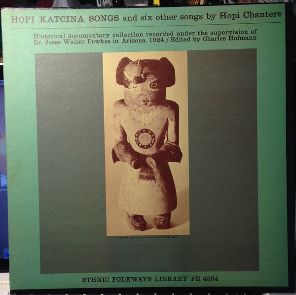 Hopi (2) : Hopi Katcina Songs And Six Other Songs By Hopi Chanters (LP)