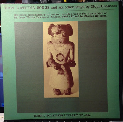 Hopi (2) : Hopi Katcina Songs And Six Other Songs By Hopi Chanters (LP)