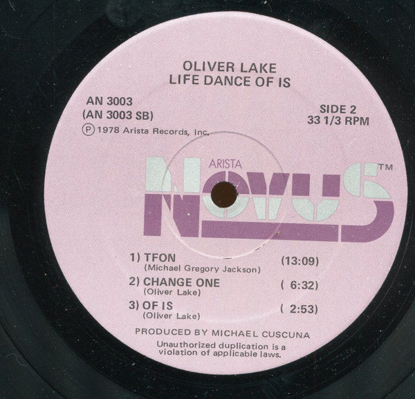 Oliver Lake : Life Dance Of Is (LP,Album)