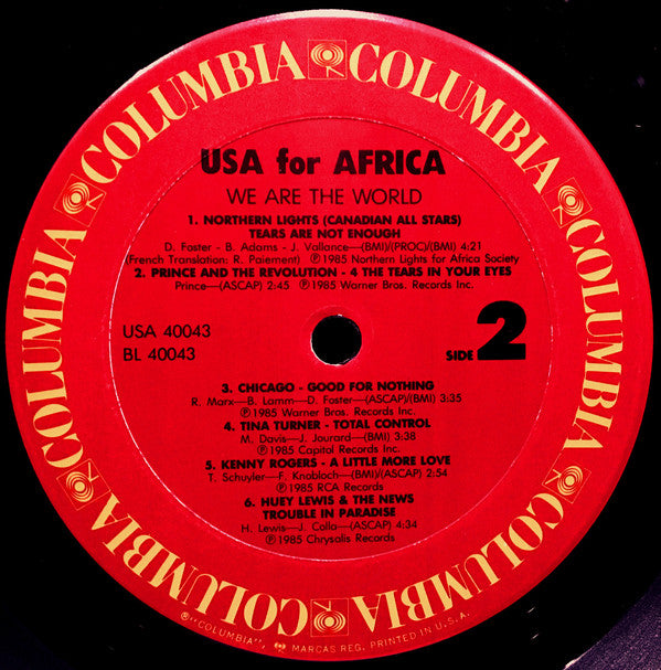 USA For Africa : We Are The World (LP,Album)