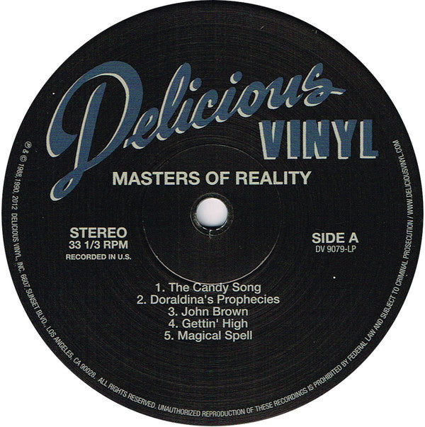 Masters Of Reality : Masters Of Reality (LP,Album,Reissue)