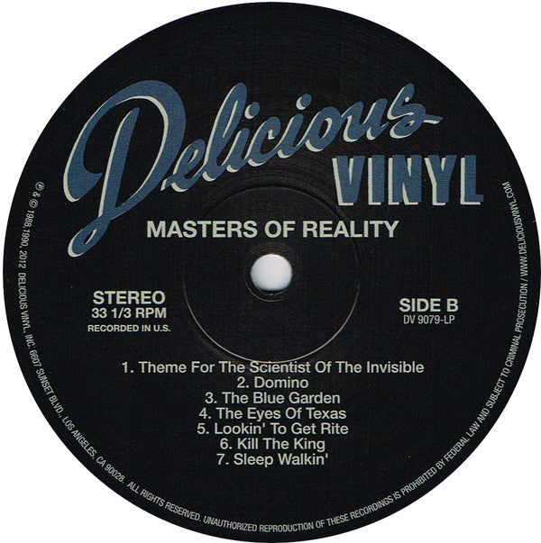 Masters Of Reality : Masters Of Reality (LP,Album,Reissue)