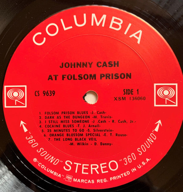 Johnny Cash : At Folsom Prison (LP,Album,Stereo)
