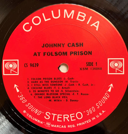 Johnny Cash : At Folsom Prison (LP,Album,Stereo)